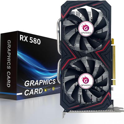 AMD RX 580 8GB Graphics Card 2048SP 1284MHz GDDR5 256bit Radeon RX580